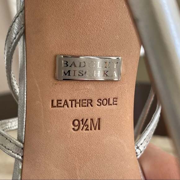 Badgley Mischka Platform Heels in Sexy Silver - Picture 6 of 12